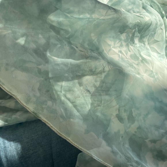 Jenny Yoo Collection Light Green Mist floral water color dress size 6 - Picture 6 of 6